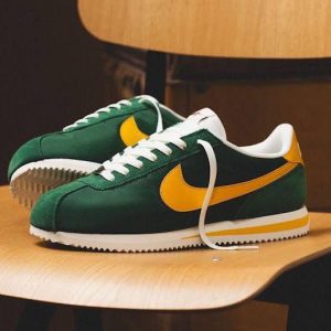 NIKEE CORTEZ GREEN YELLOW