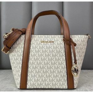 MICHAELL KORSS PRATT SMALL SIGNATURE LOGO TOTE BAG