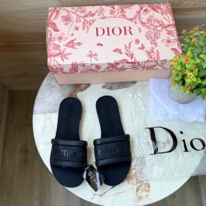 DIORR-leather upper flats 
