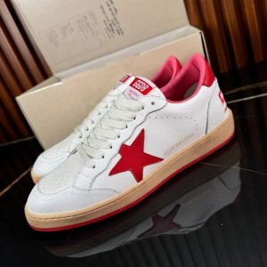 Golden GooseE Ball Star Low White Red
