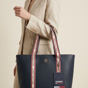 Tommye Hilfigere PU Structured Tote Bag