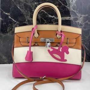HermèsE BIRKIN SELLIER SUNRISE RAINBOW EPSOM