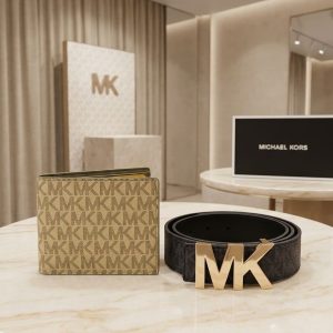 MICHAEL EKORSE BELT & WALLET COMBO